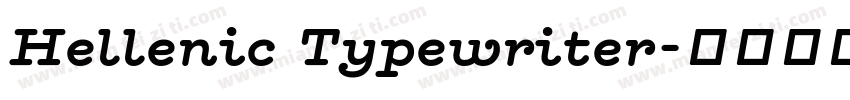 Hellenic Typewriter字体转换
